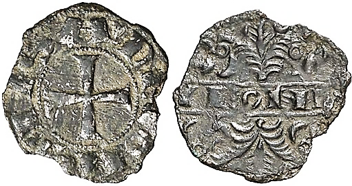 Tipo 44. Dinero alfonsino de las Cuatro Cabezas de León - Imagen 2