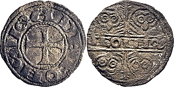 Tipo 44. Dinero alfonsino de las Cuatro Cabezas de León - Imagen 4