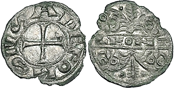 Tipo 44. Dinero alfonsino de las Cuatro Cabezas de León - Imagen 9