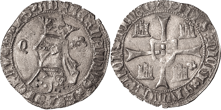 Tipo 5. Barbuda con busto de rey con celada - Imagen 42