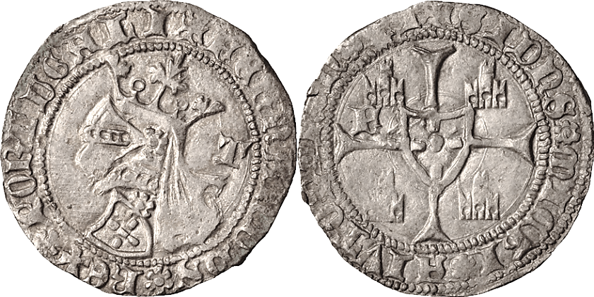 Tipo 5. Barbuda con busto de rey con celada - Imagen 49