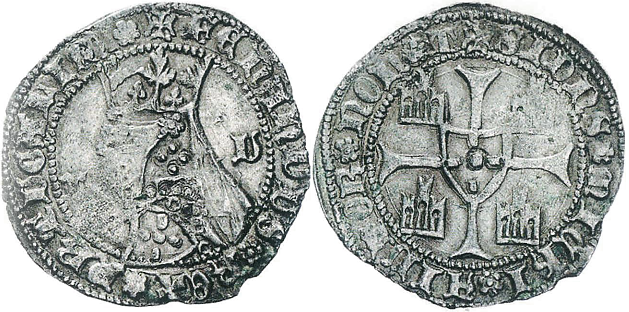 Tipo 5. Barbuda con busto de rey con celada - Imagen 50