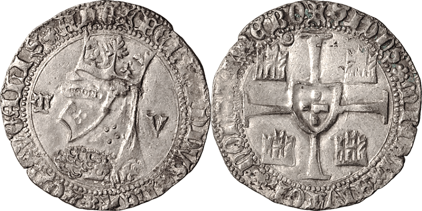 Tipo 5. Barbuda con busto de rey con celada - Imagen 53