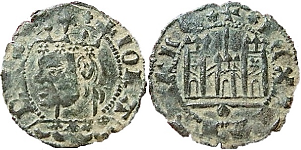 Tipo 5. Dinero coronado coruñés - Imagen 1