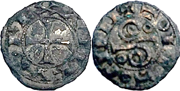 Tipo 5. Dinero del Doble Báculo Episcopal Toledano - Imagen 2