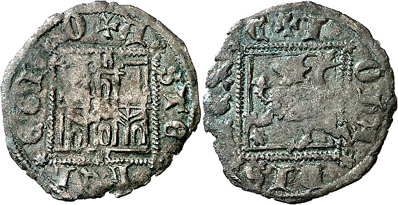 Tipo 5. Dinero Novén con Castillo y León en cuadrados - Imagen 9