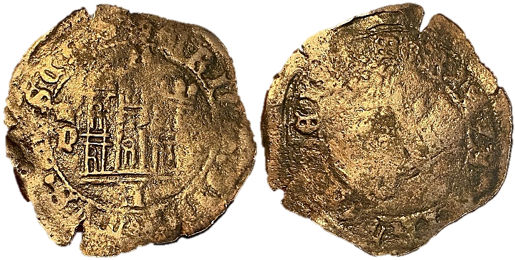 Tipo 5. Maravedí enriqueño del Ordenamiento de Madrid de 1462, con letra “P” Coronada - Imagen 2