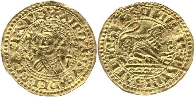 Tipo 5. Maravedí o Morabetino de Oro del Rey Alfonso IX - Imagen 7