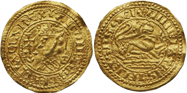 Tipo 5. Maravedí o Morabetino de Oro del Rey Alfonso IX - Imagen 8