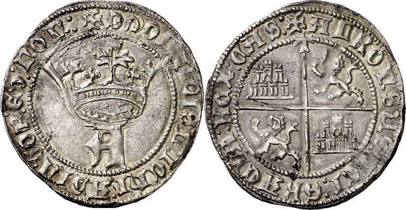 Tipo 5. Real de “A” gótica Coronada y Cuartelado, de Toledo - Imagen 2