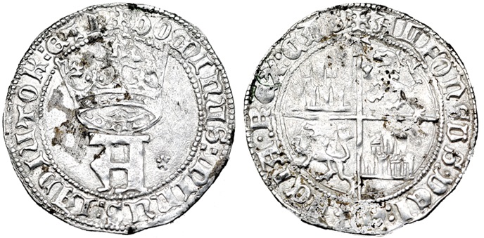 Tipo 5. Real de “A” gótica Coronada y Cuartelado, de Toledo - Imagen 7