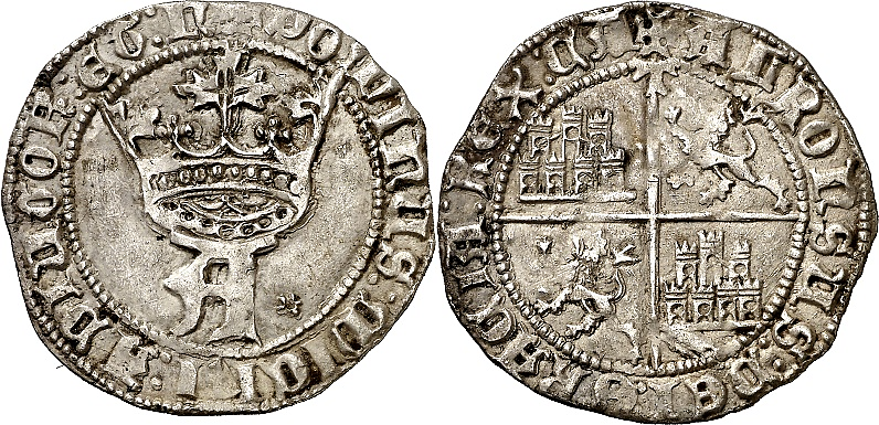 Tipo 5. Real de “A” gótica Coronada y Cuartelado, de Toledo - Imagen 9