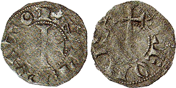 Tipo 57. Dinero de la Cruz de la Victoria simplificada con lema “Inperato” - Imagen 3