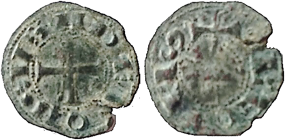 Tipo 58. Dinero de la Cruz de la Victoria simplificada, con lema “Adefonsvs” - Imagen 1