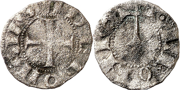 Tipo 58. Dinero de la Cruz de la Victoria simplificada, con lema “Adefonsvs” - Imagen 3