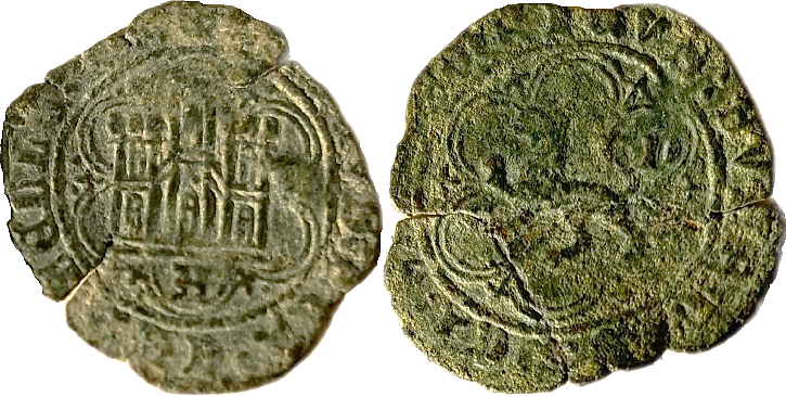 Tipo 6. Blanca enriqueña de castillo y león del Ordenamiento de Madrid de 1462, con letra “P” Coronada - Imagen 3