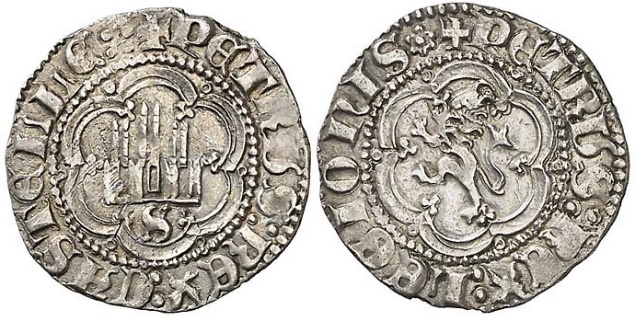 Tipo 6. Divisor por mitad de la Moneda de Plata heráldica - Imagen 1