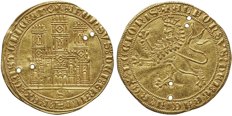 Tipo 6. Dobla de oro de a 35 maravedís de la Batalla del Salado - Imagen 3