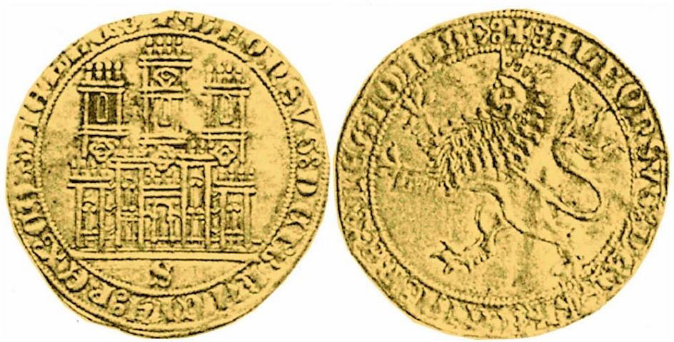 Tipo 6. Dobla de oro de a 35 maravedís de la Batalla del Salado - Imagen 4