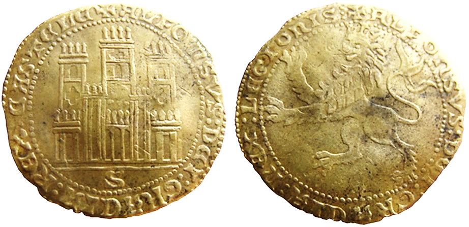 Tipo 6. Dobla de oro de a 35 maravedís de la Batalla del Salado - Imagen 9