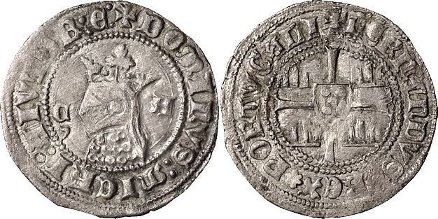 Tipo 6. Media Barbuda con busto de rey con celada - Imagen 18