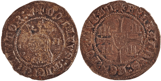 Tipo 6. Media Barbuda con busto de rey con celada - Imagen 21