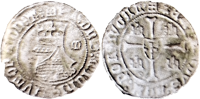 Tipo 6. Media Barbuda con busto de rey con celada - Imagen 24