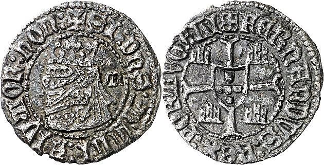 Tipo 6. Media Barbuda con busto de rey con celada - Imagen 25