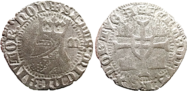 Tipo 6. Media Barbuda con busto de rey con celada - Imagen 26