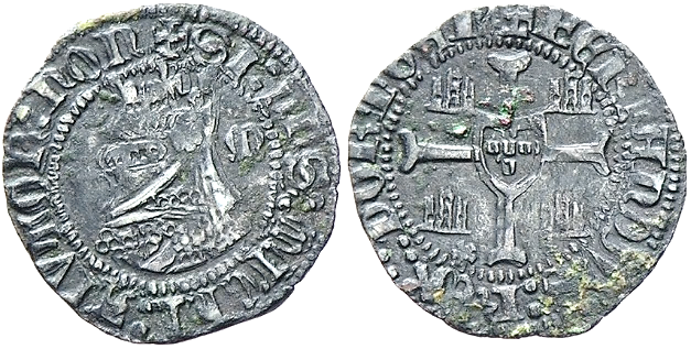 Tipo 6. Media Barbuda con busto de rey con celada - Imagen 28