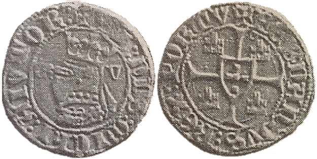 Tipo 6. Media Barbuda con busto de rey con celada - Imagen 3