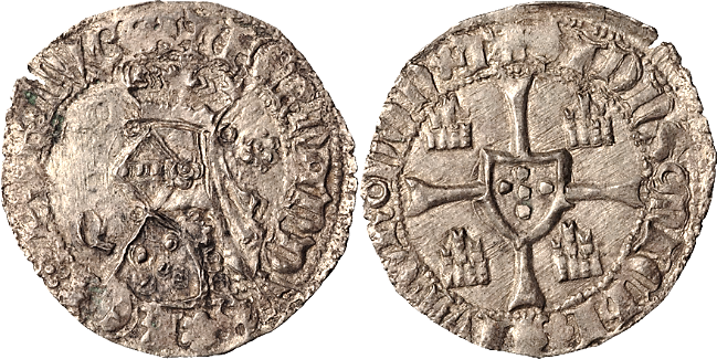 Tipo 6. Media Barbuda con busto de rey con celada - Imagen 31