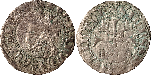 Tipo 6. Media Barbuda con busto de rey con celada - Imagen 33