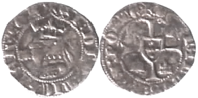 Tipo 6. Media Barbuda con busto de rey con celada - Imagen 4