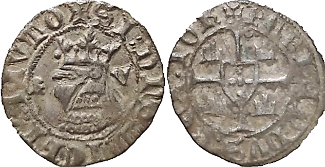 Tipo 6. Media Barbuda con busto de rey con celada - Imagen 6