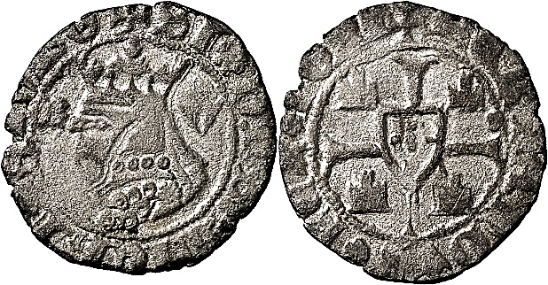 Tipo 6. Media Barbuda con busto de rey con celada - Imagen 7