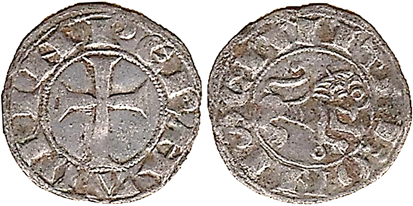 Tipo 66. Dinero de Cruz Latina del Emperador de León - Imagen 1