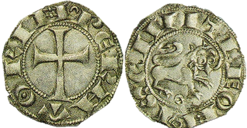 Tipo 66. Dinero de Cruz Latina del Emperador de León - Imagen 3