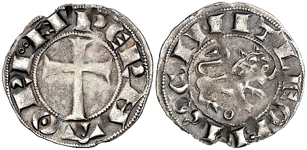 Tipo 66. Dinero de Cruz Latina del Emperador de León - Imagen 4