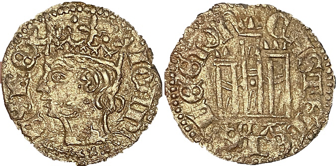 Tipo 7. Dinero de Busto Coronado o Cornado, con Castillo - Imagen 19