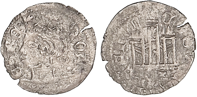 Tipo 7. Dinero de Busto Coronado o Cornado, con Castillo - Imagen 20