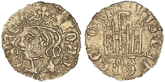 Tipo 7. Dinero de Busto Coronado o Cornado, con Castillo - Imagen 21