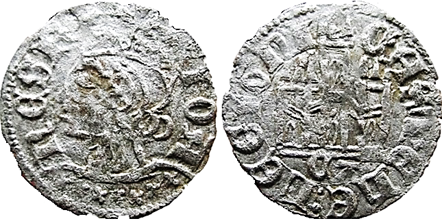 Tipo 7. Dinero de Busto Coronado o Cornado, con Castillo - Imagen 23