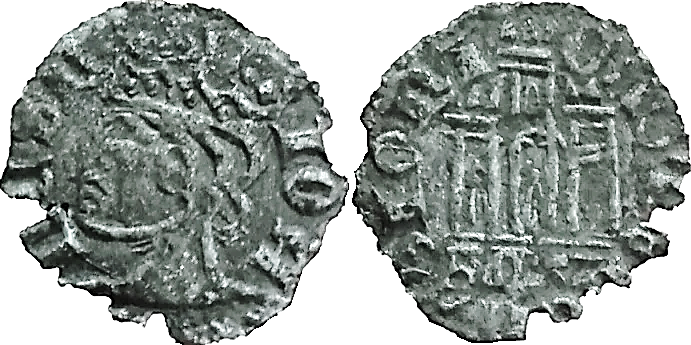 Tipo 7. Dinero de Busto Coronado o Cornado, con Castillo - Imagen 26