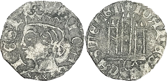 Tipo 7. Dinero de Busto Coronado o Cornado, con Castillo - Imagen 31