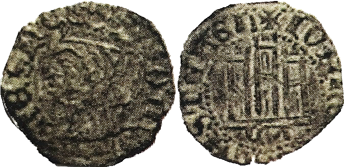 Tipo 7. Dinero de Busto Coronado o Cornado, con Castillo - Imagen 32