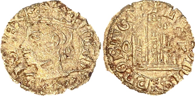 Tipo 7. Dinero de Busto Coronado o Cornado, con Castillo - Imagen 38