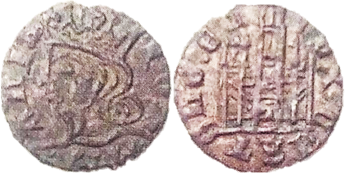 Tipo 7. Dinero de Busto Coronado o Cornado, con Castillo - Imagen 56