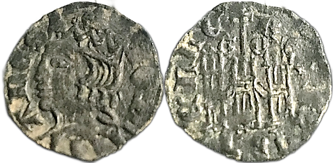 Tipo 7. Dinero de Busto Coronado o Cornado, con Castillo - Imagen 61