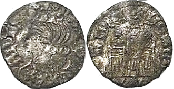 Tipo 7. Dinero de Busto Coronado o Cornado, con Castillo - Imagen 67